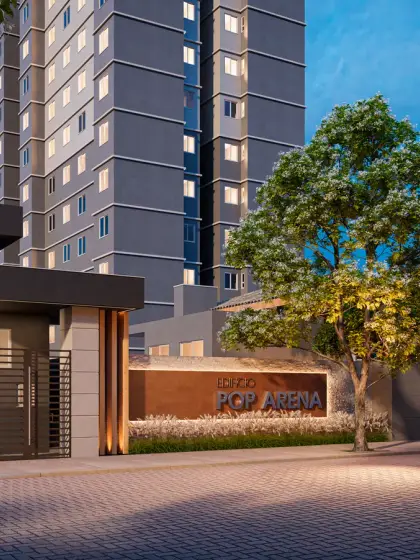 Fachada do Residencial Pop Arena